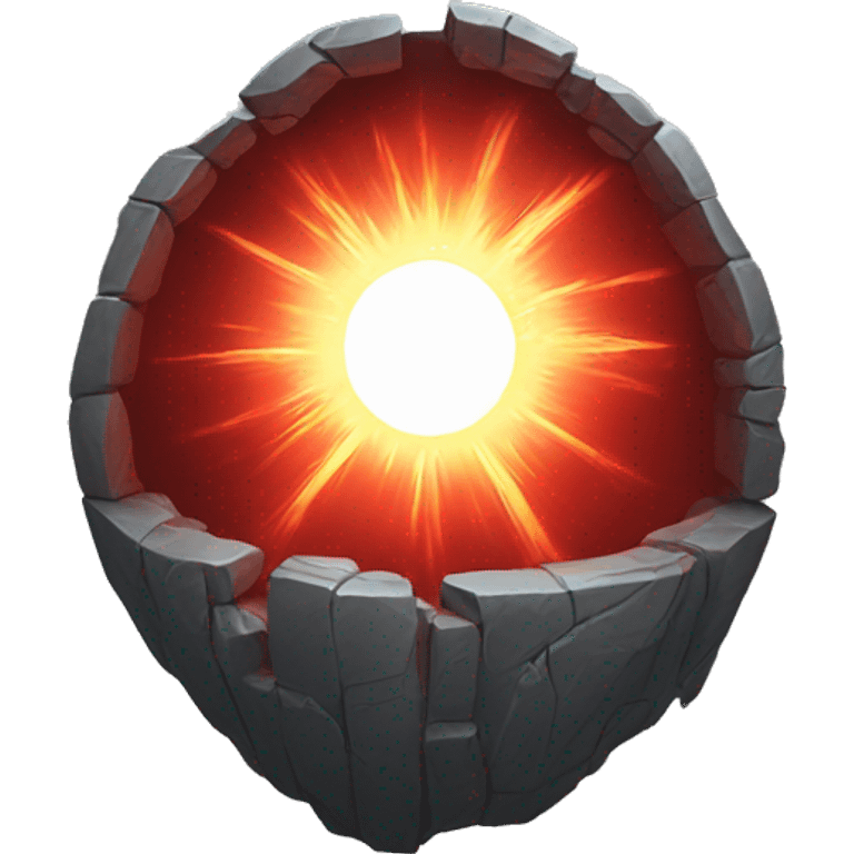 red portal with a rift inside emoji