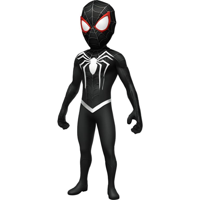 Spiderman black costume  emoji