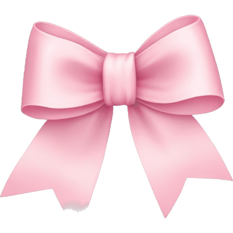 light pink ribbon bow emoji