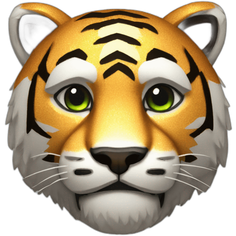 Minecraft glitter tiger head emoji