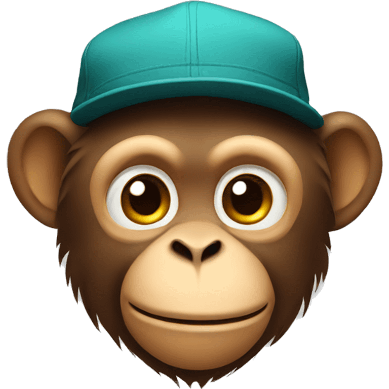 monkey wearing a hat emoji