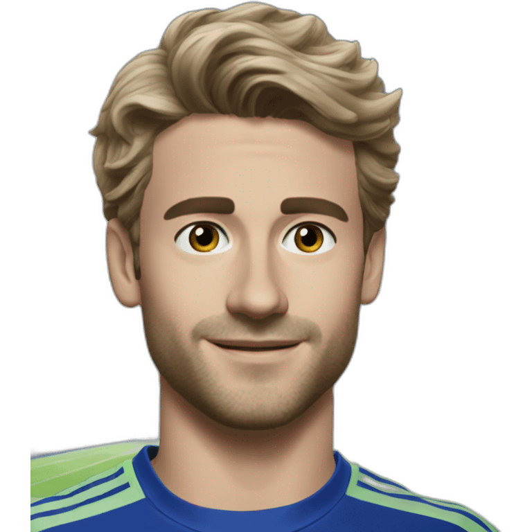 Antoine Dupont jouant au foot au Réal Madrid emoji