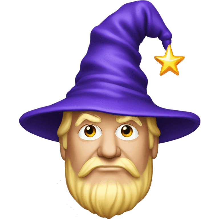 donald trump with a wizard hat emoji