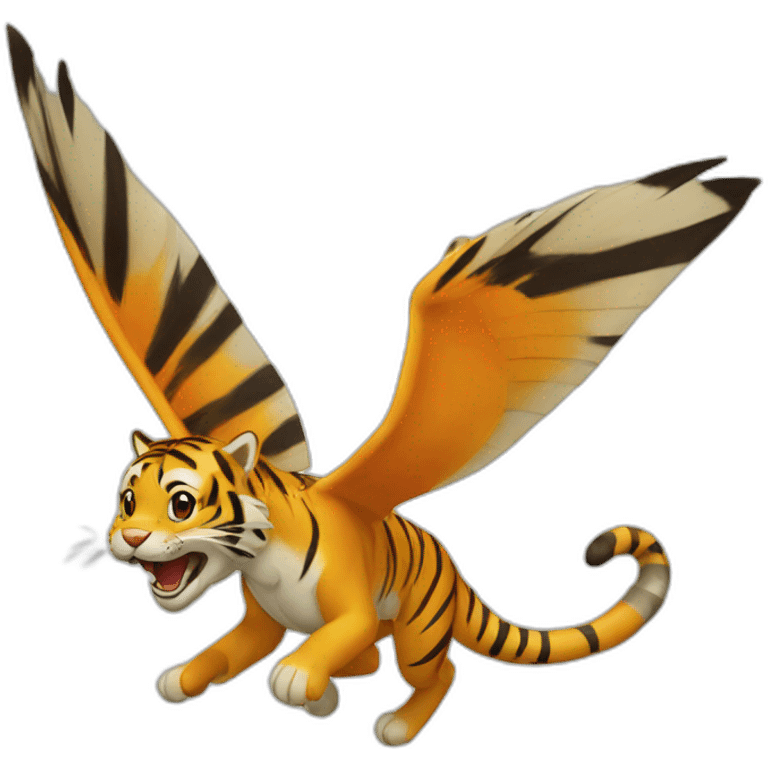 Flying tiger emoji