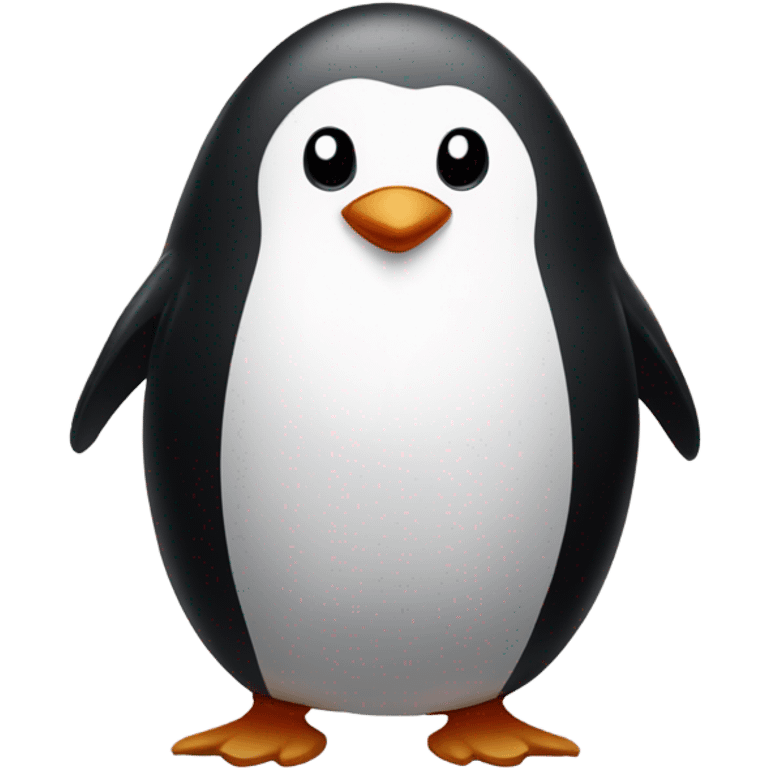 Penguin with Kellys head emoji