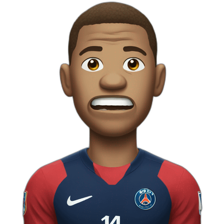 Mbappé angry  emoji