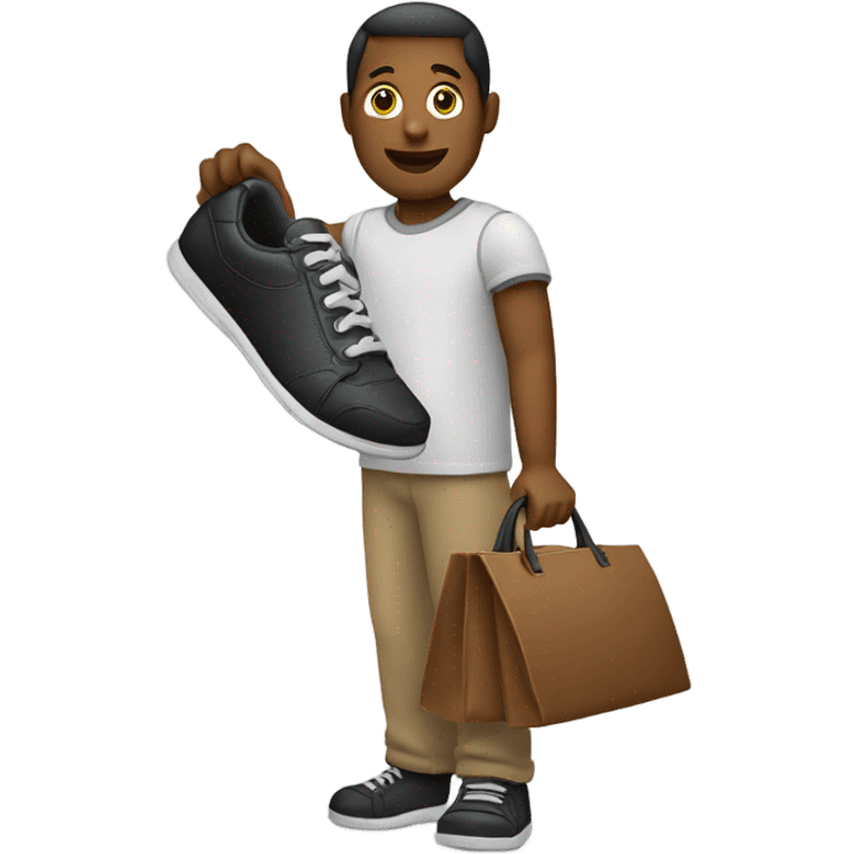 Person with a shoe in his hand emoji