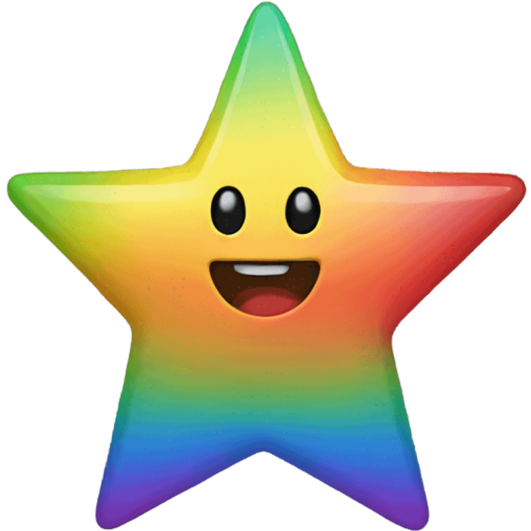 Rainbow star emoji