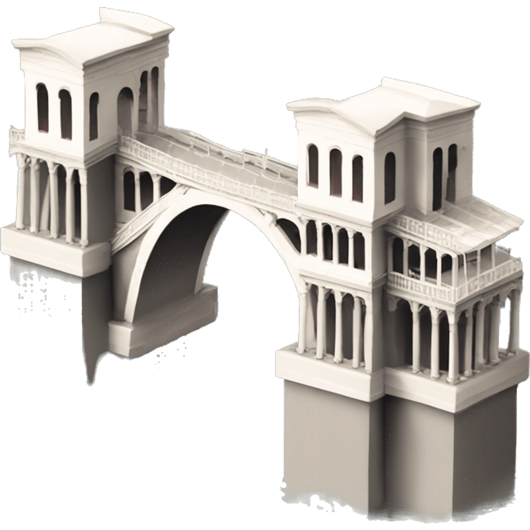 rialto bridge isometric emoji