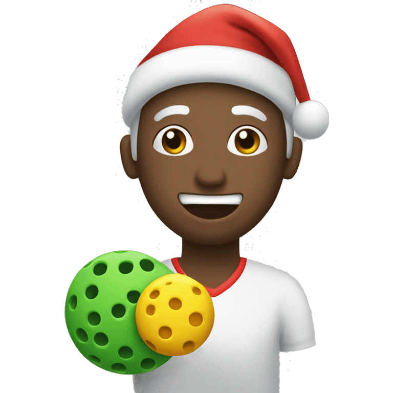 Christmas pickleball  emoji