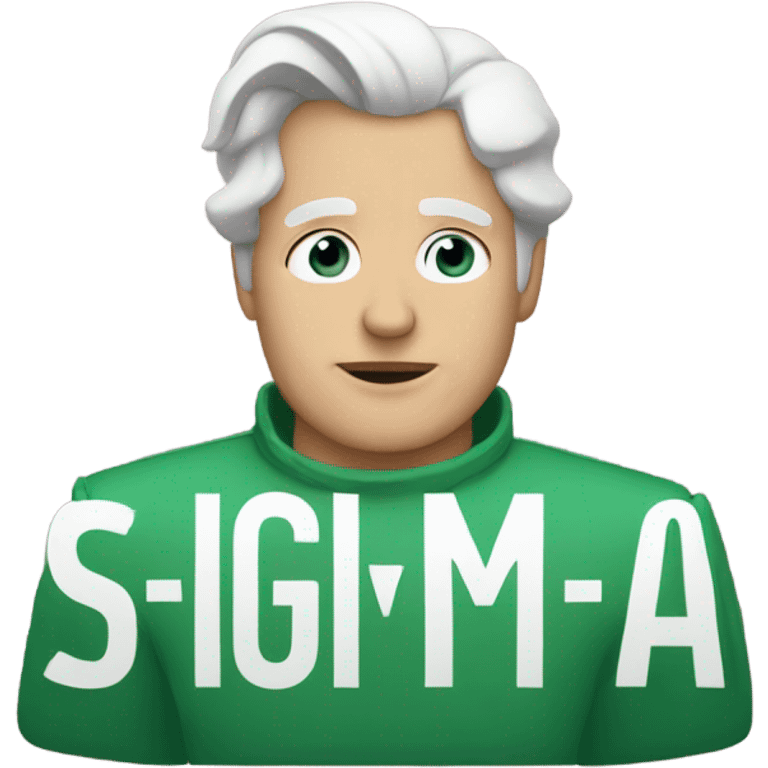 Text saying sigma emoji