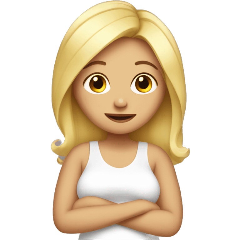 blond pregnant girl emoji