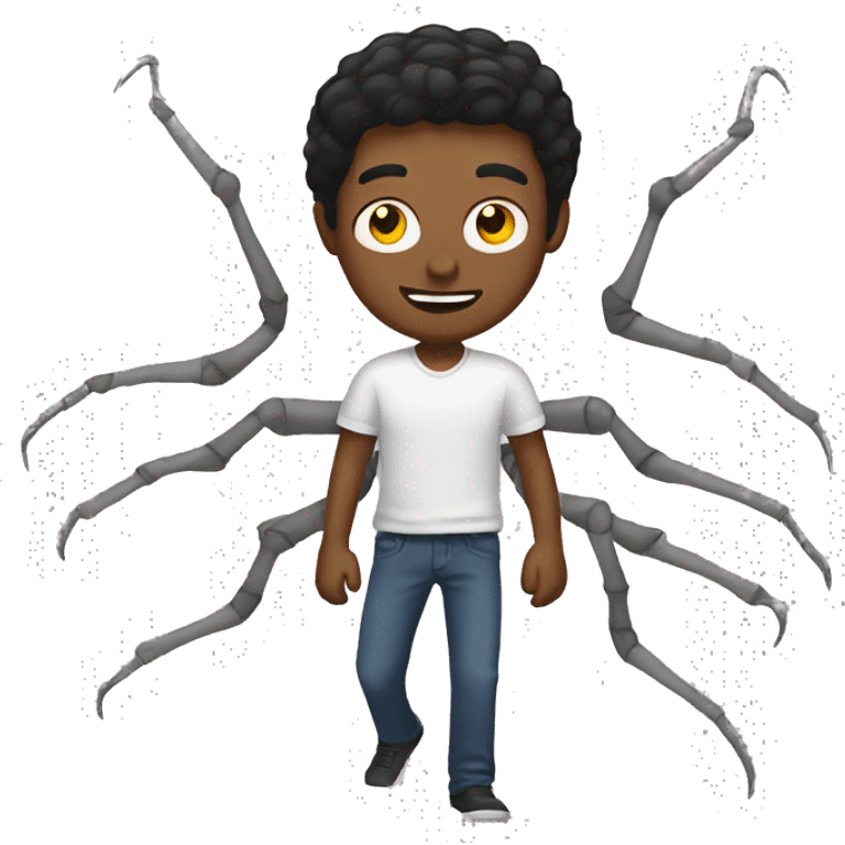 Man with spider legs emoji