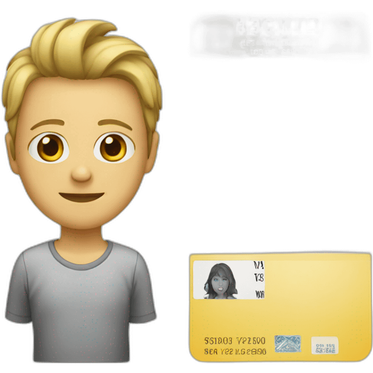 Identity card emoji