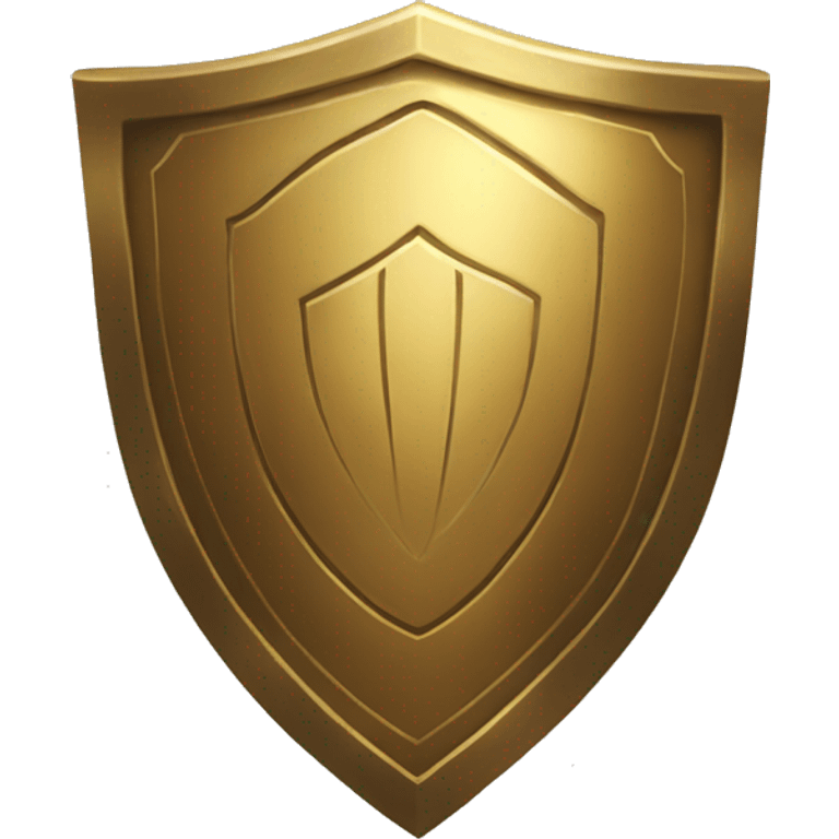 a golden shield  emoji