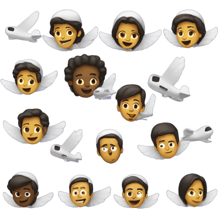 People flying  emoji