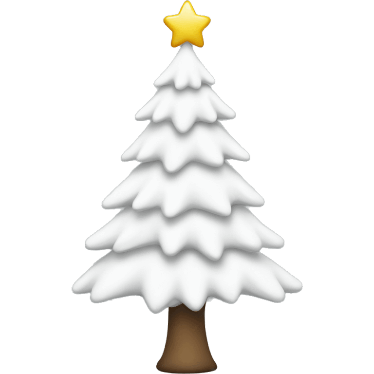 White christmastree emoji