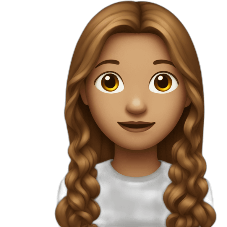 girl-with-long-brownn-hair emoji