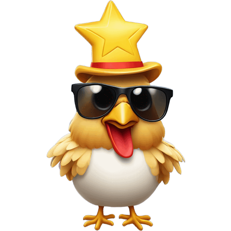 chicken superstar emoji