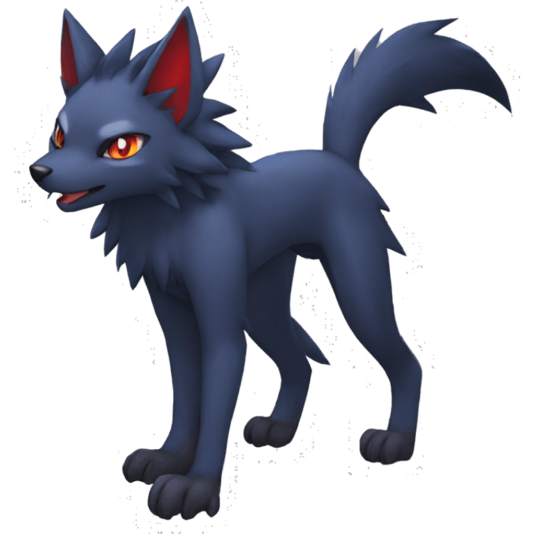 Litten-Zorua-Nargacuga-Sergal-Fakemon-hybrid full body emoji