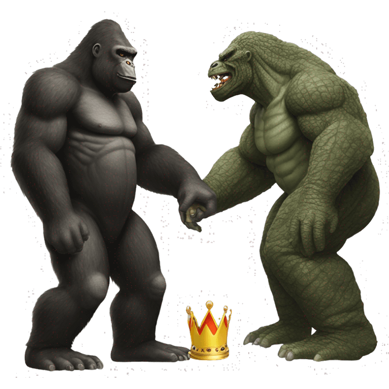 king kong marrying godzilla emoji