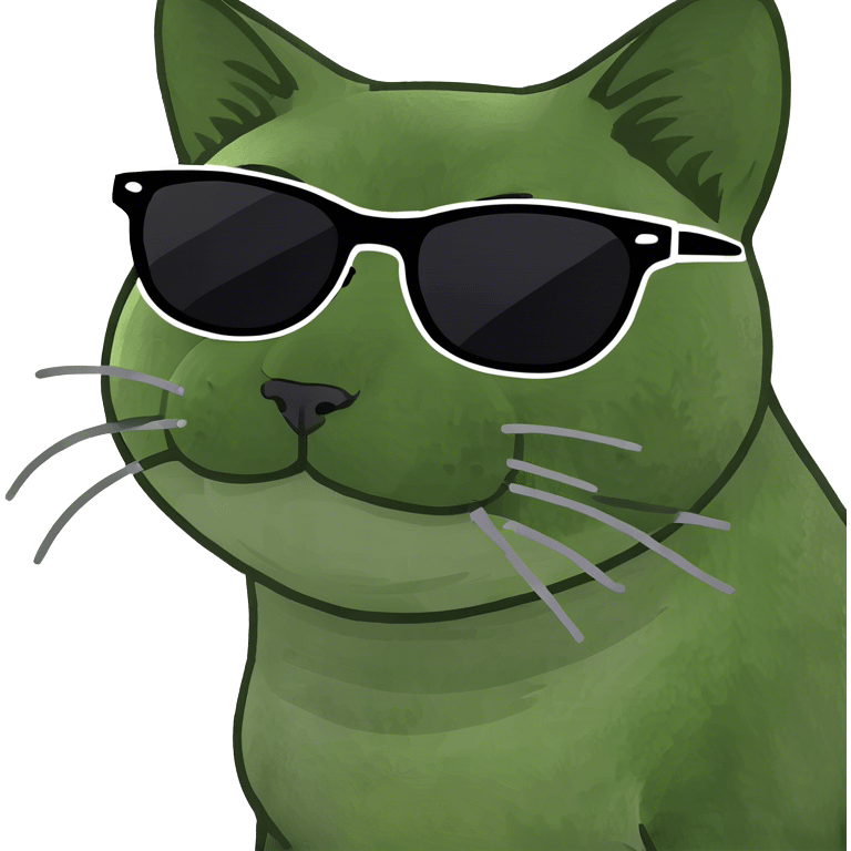 Cat with sunglasses emoji