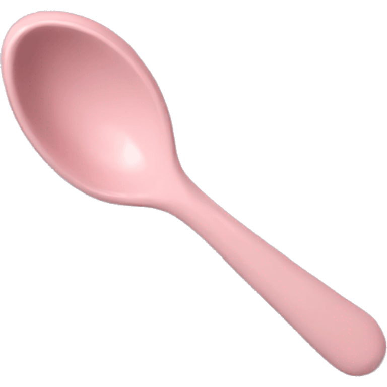 Pastel pink spoon emoji