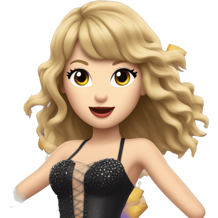 Taylor Swift performing at eras tour emoji