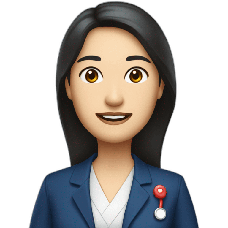 husband middle aged executive classic dark hair thin beard wearing dark blue business suit and bible, with wife filipina nurse age 55 dark hair emoji