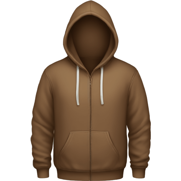 Brown hoodie emoji