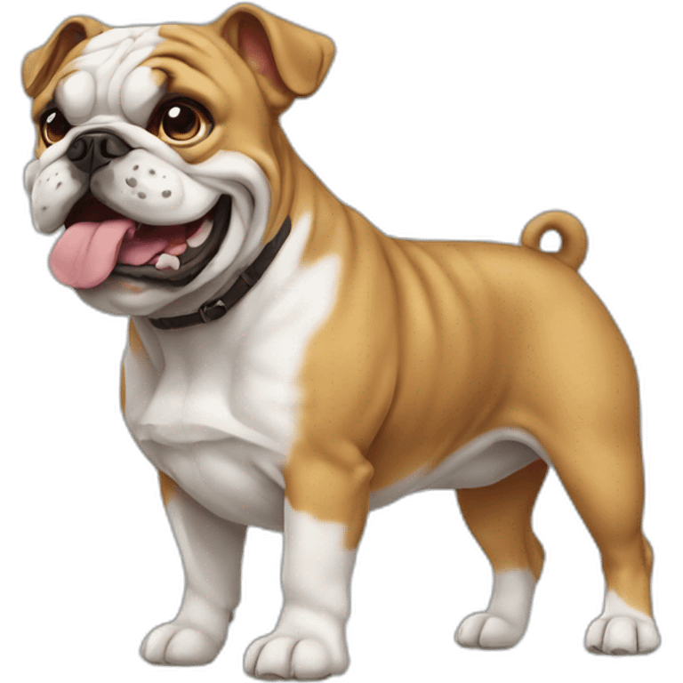 Dog Bulldog full-height emoji