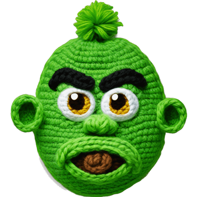 Crocheted Grinch  emoji