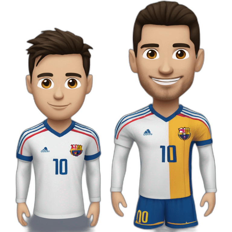 Lionel messi avec Cristiano ronaldo emoji