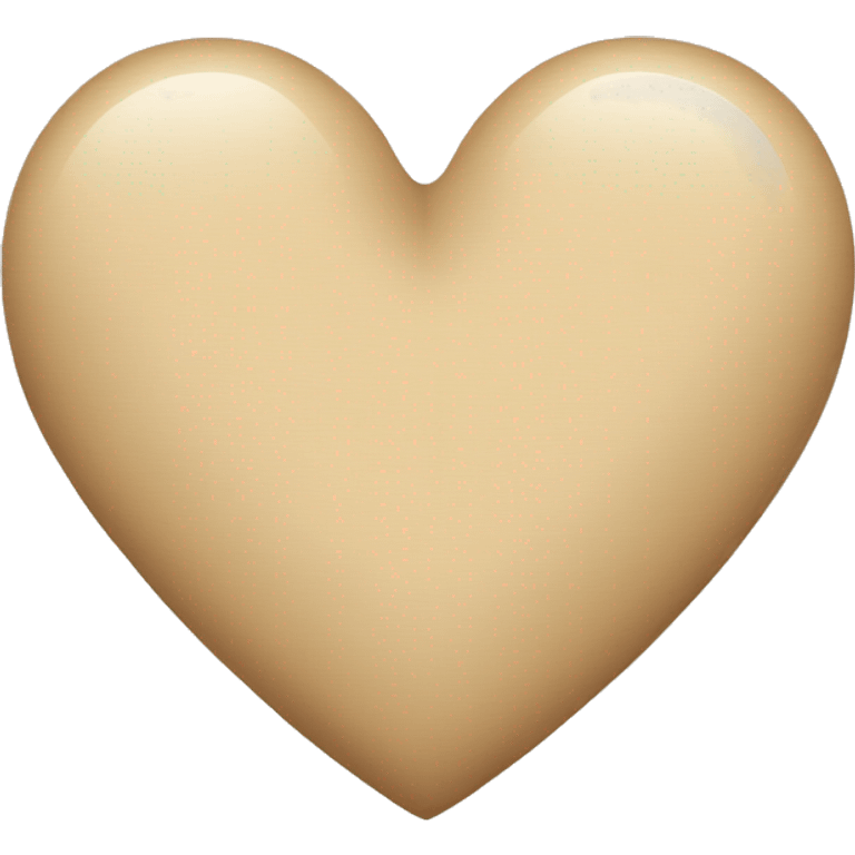 Beige heart emoji