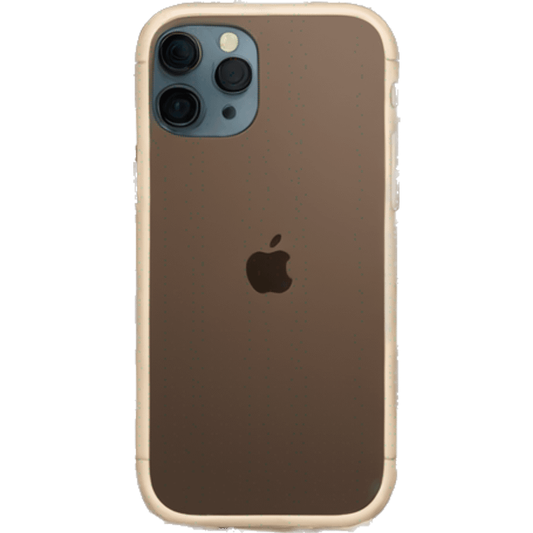 iPhone 14 with beige checkered case emoji