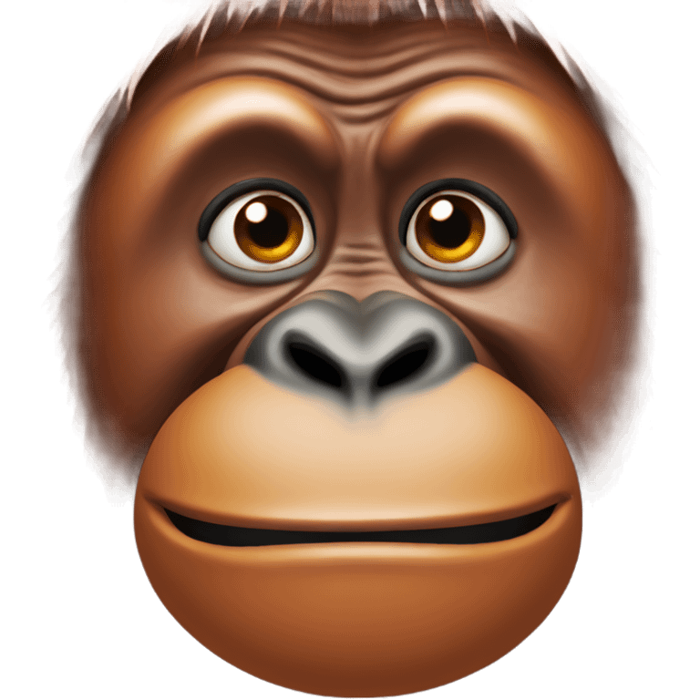 fat orangutan  emoji