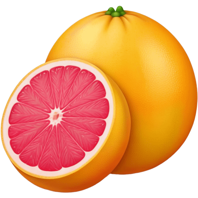 two grapefruits next to each other emoji