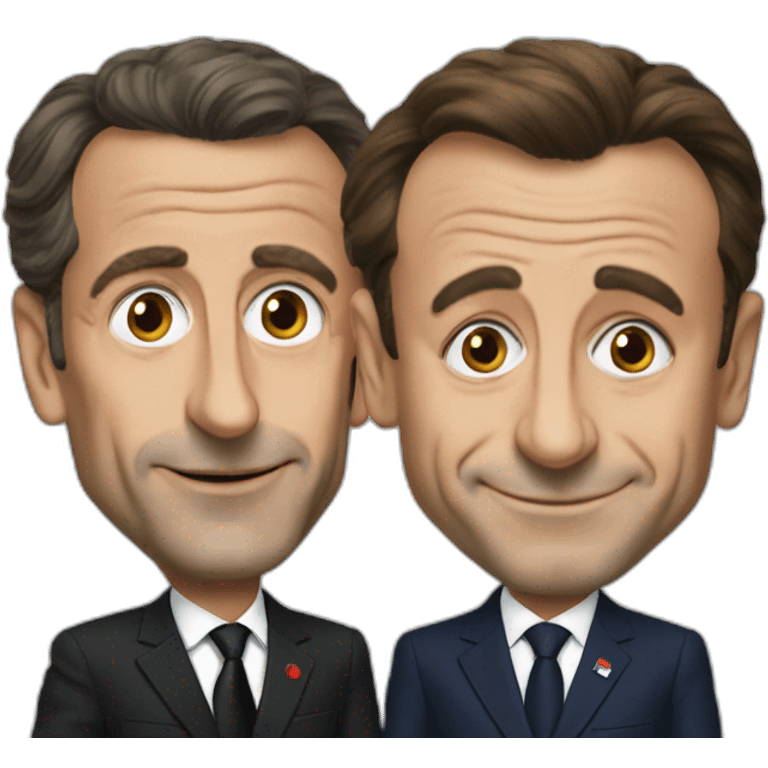 Sarkozy Macron emoji