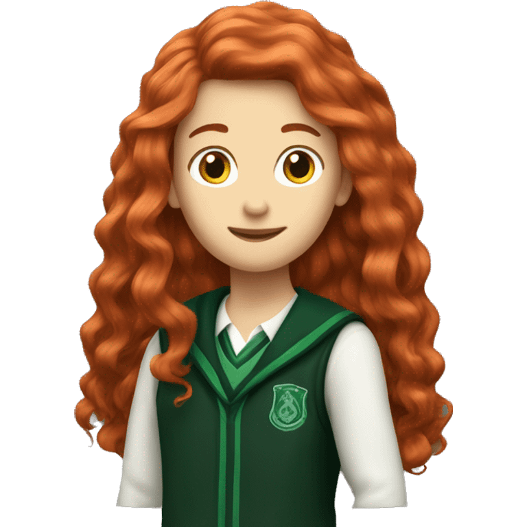 red hair Slytherin Student  emoji