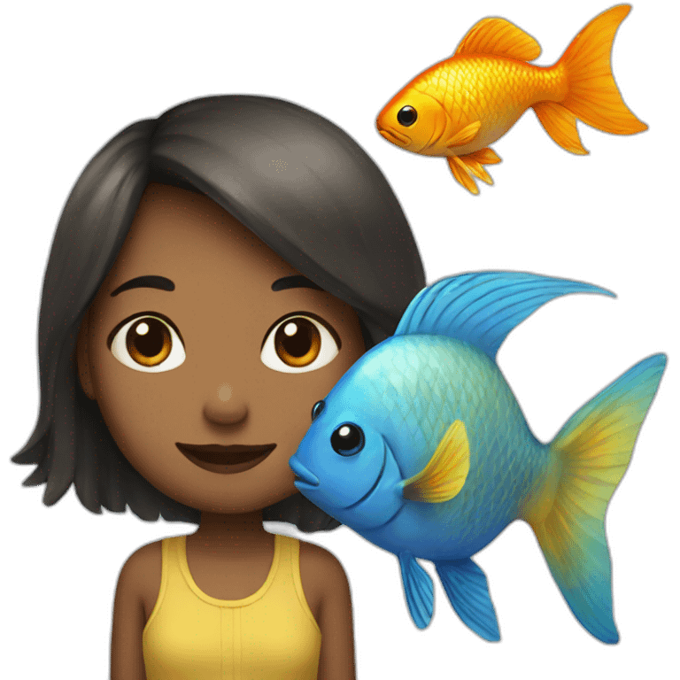 GIRL AND FISH emoji