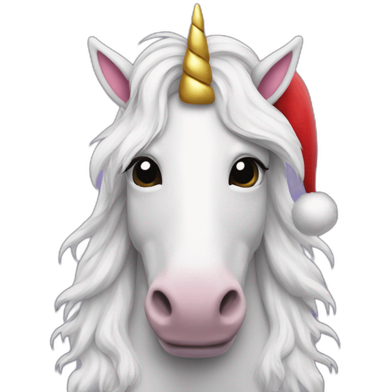 unicorn santa claus emoji