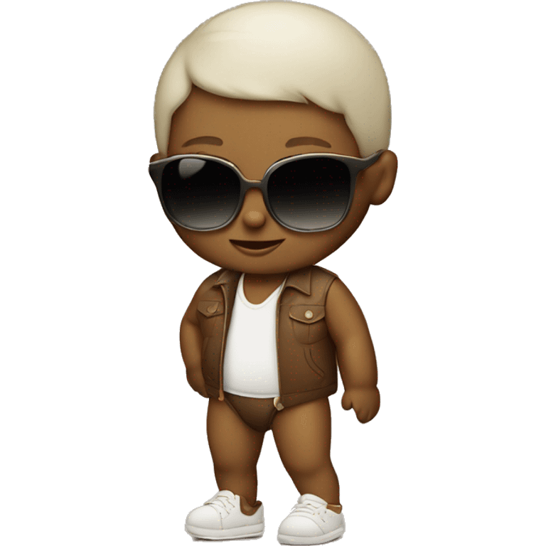 full body baby with sunglasses emoji