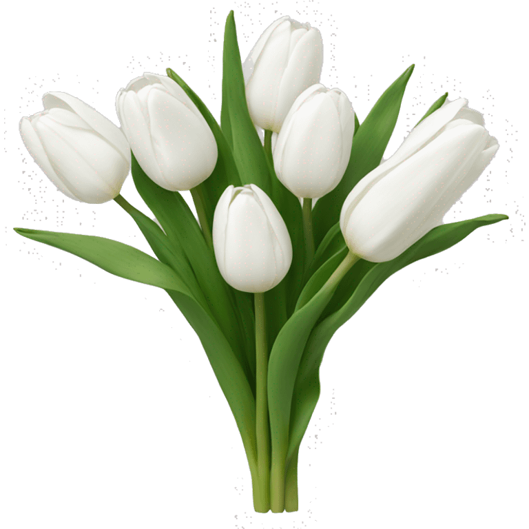 White tulips emoji