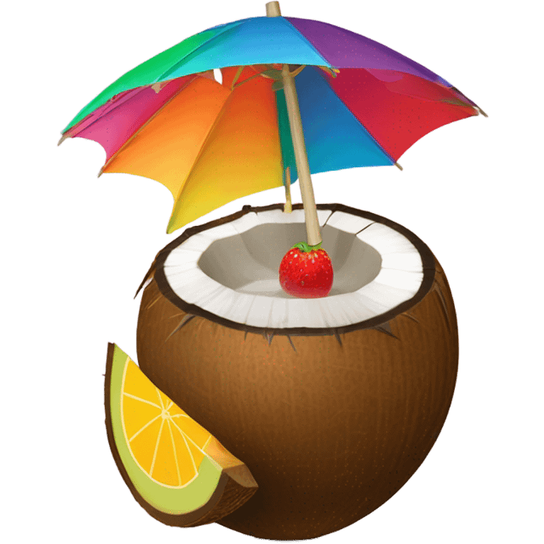 Coconut cocktail emoji