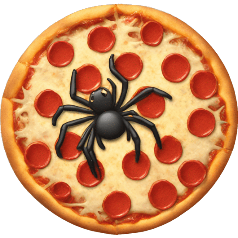 Spider pizza  emoji