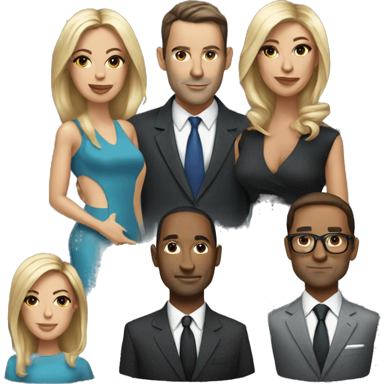 Male, 40, businessman
Female, 37, socialite,
media personalities emoji