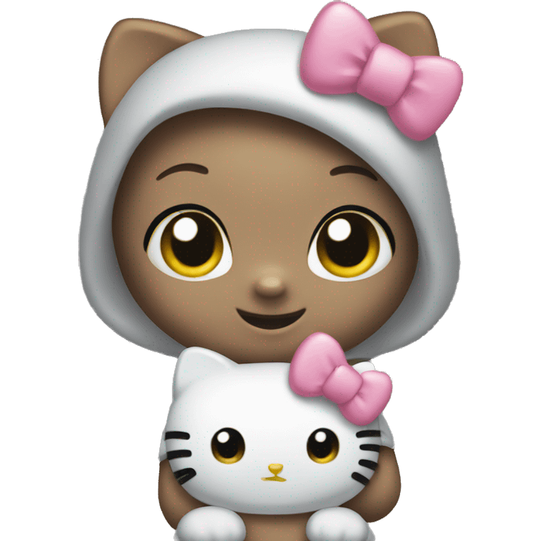 Cute hello kitty  emoji