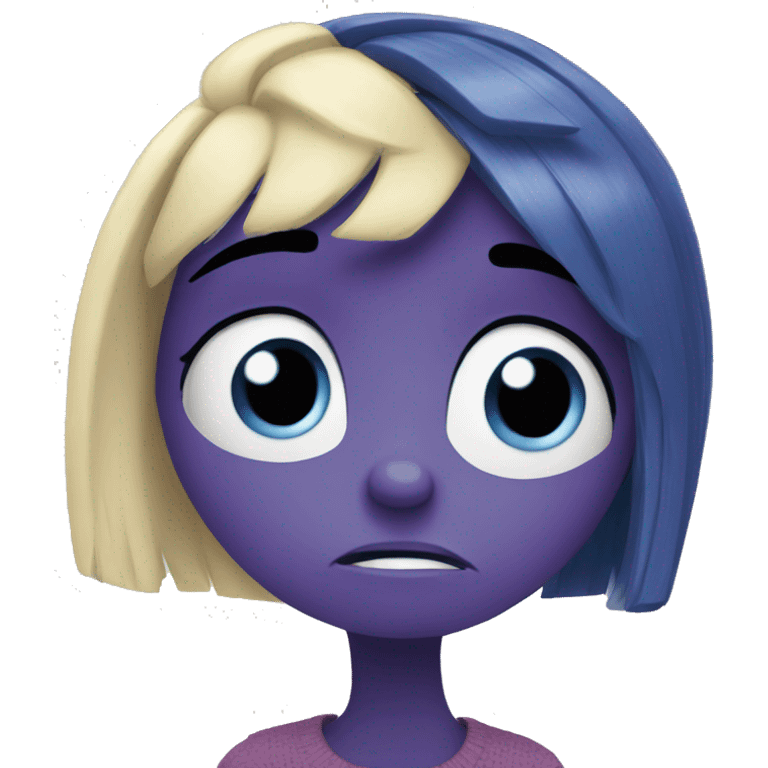 Sadness from inside out  emoji