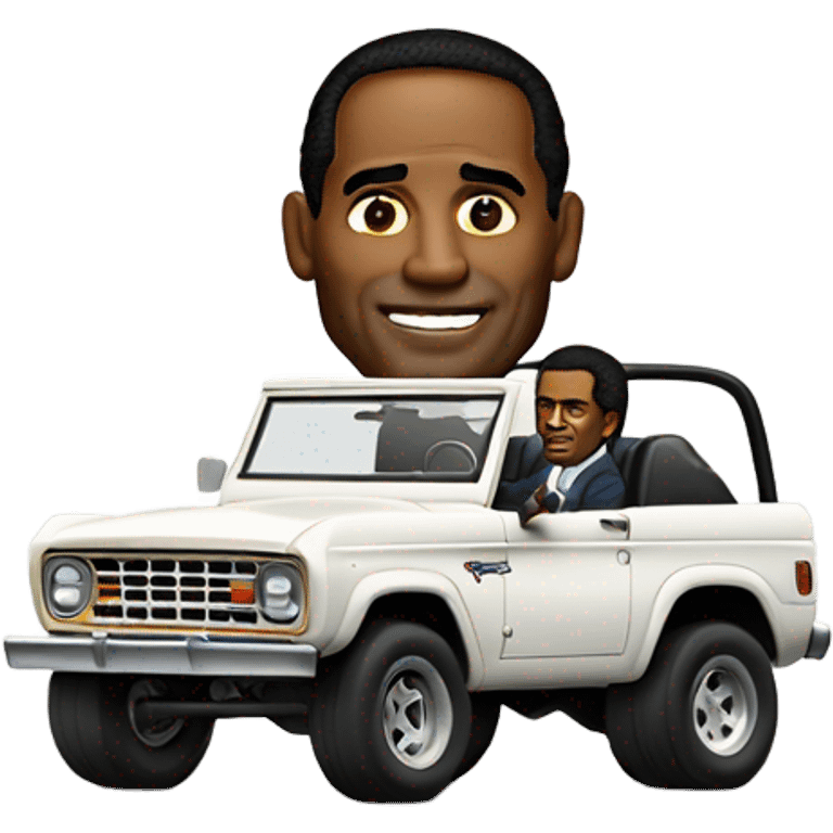 Oj Simpson in his bronco  emoji