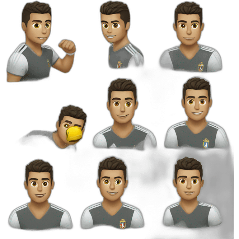 cristiano ronaldo doing siuu emoji